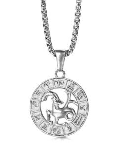 Capricorn Silver Necklace