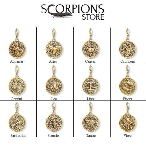 Collection Scorpio Symbol Pendant Gold Color