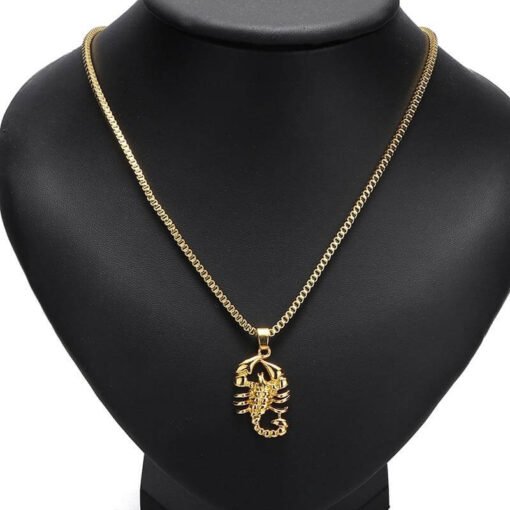 Gold Color Scorpion Necklace