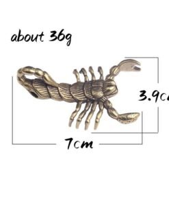 Mens Scorpion Pendant size