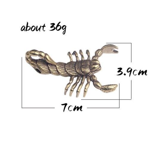 Mens Scorpion Pendant size