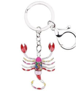 Red Colorful Scorpion Keychain