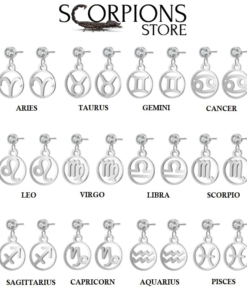 Scorpio Birthstone Earrings collection Sign Zircon