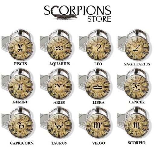 Scorpio Zodiac Keychain Collection