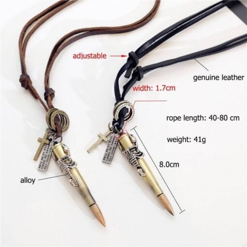 Scorpion Bullet Necklace size