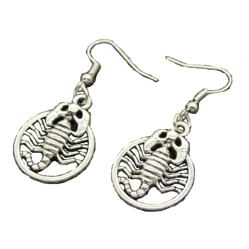 Scorpion Earrings Cheap Siver Color-