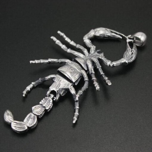 Scorpion Pendant Jewelry Real Silver
