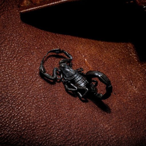 Scorpion Pendant Silver Gorgeous Black
