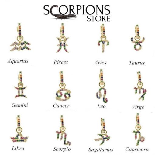 Zodiac Scorpio Earrings collections 12 signs