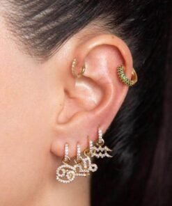 Zodiac Scorpio Earrings woman ear