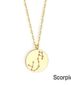 Scorpio Constellation Necklace Sign