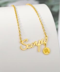 Scorpio Necklace Gold Color Women