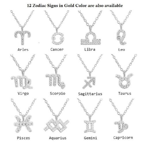 Scorpio Necklace Silver Collection Gold Color