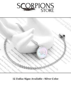 Scorpio Pendant Necklace Silver color