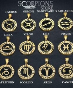 Scorpio Symbol Necklace Collection Zodiac 12 signs