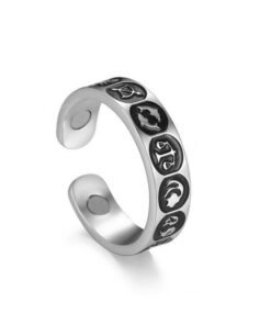 Scorpio Zodiac Sign Ring Silver color_